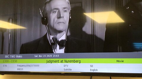 Aired on Uk tv film 15/11/2025: Judgement at Nuremberg