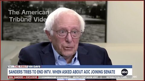 Bernie Sanders Storms Out Of Interview When Asked Tough Question about AOC