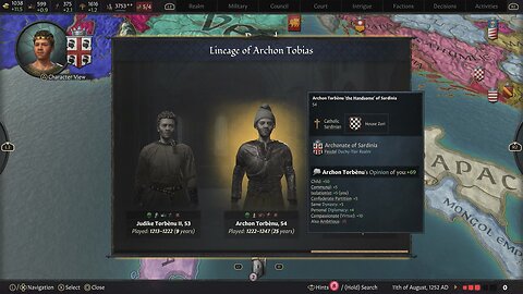 Dying from Consumption Mid-way but Unifying All of Sardinia