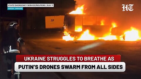 Ukraine's Survival in Question? Russia’s 101-Drone Assault Chokes Kharkiv, Odesa & Kyiv