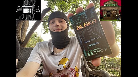 Reviewing BLNKR Blue Zkittles Hybrid Melted diamonds THCP disposable!! (device for blinkers!?)