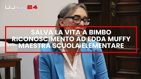 Maestra salva bambino che soffocava, riconoscimento dal Comune di Perugia