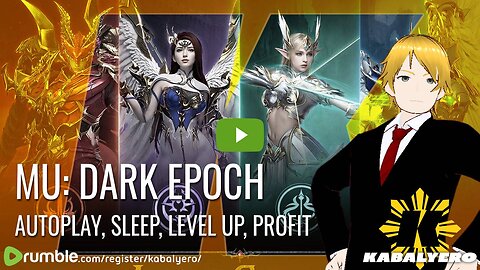🔴 MU: Dark Epoch Gameplay 🎮 Start Autoplay, Sleep, Level Up