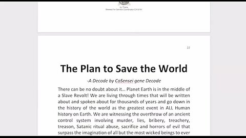 The Plan To Save The World Using Time Travel