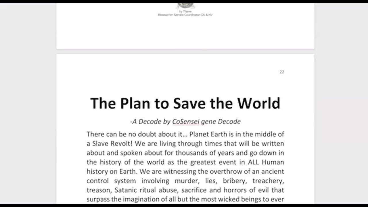 The Plan To Save The World Using Time Travel