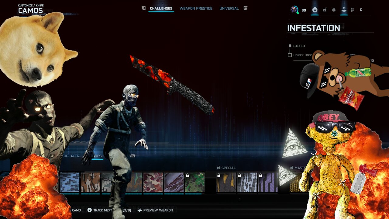 BO7 Zombie CAMO grind Live Stream