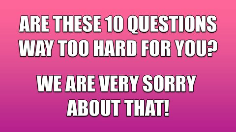 Mixed Knowledge Quiz