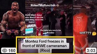 Strange: WWE superstar Montez Ford completely frozen At a live event