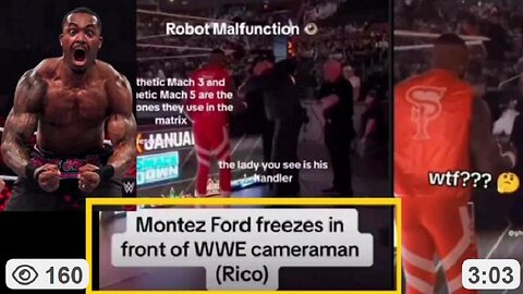 Strange: WWE superstar Montez Ford completely frozen At a live event