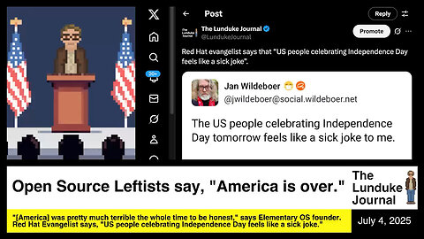 Open Source Leftists say "America is Over"