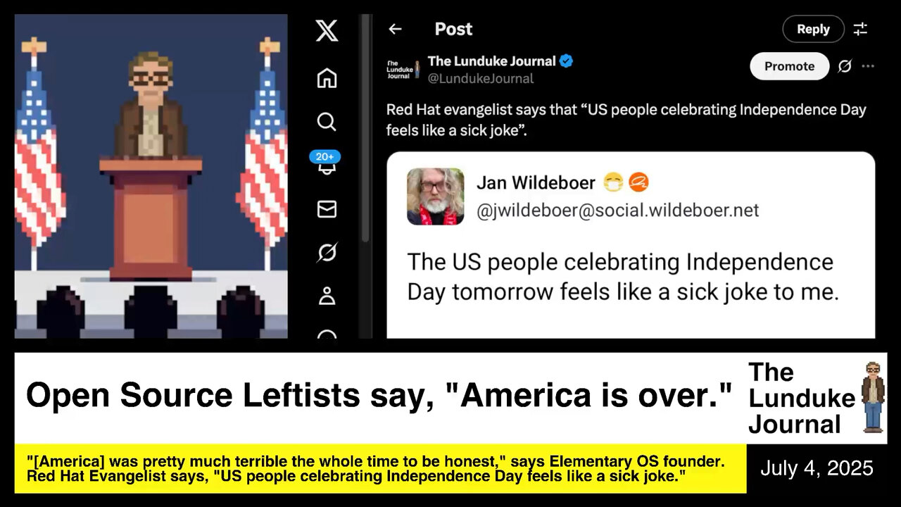 Open Source Leftists say "America is Over"