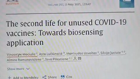 The second life for unused COVID‑19 vaccines: Towards biosensing application” (Talanta, 2025)