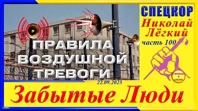 ПРАВИЛА ВОЗДУШНОЙ ТРЕВОГИ-ч.100 Николай Легкий