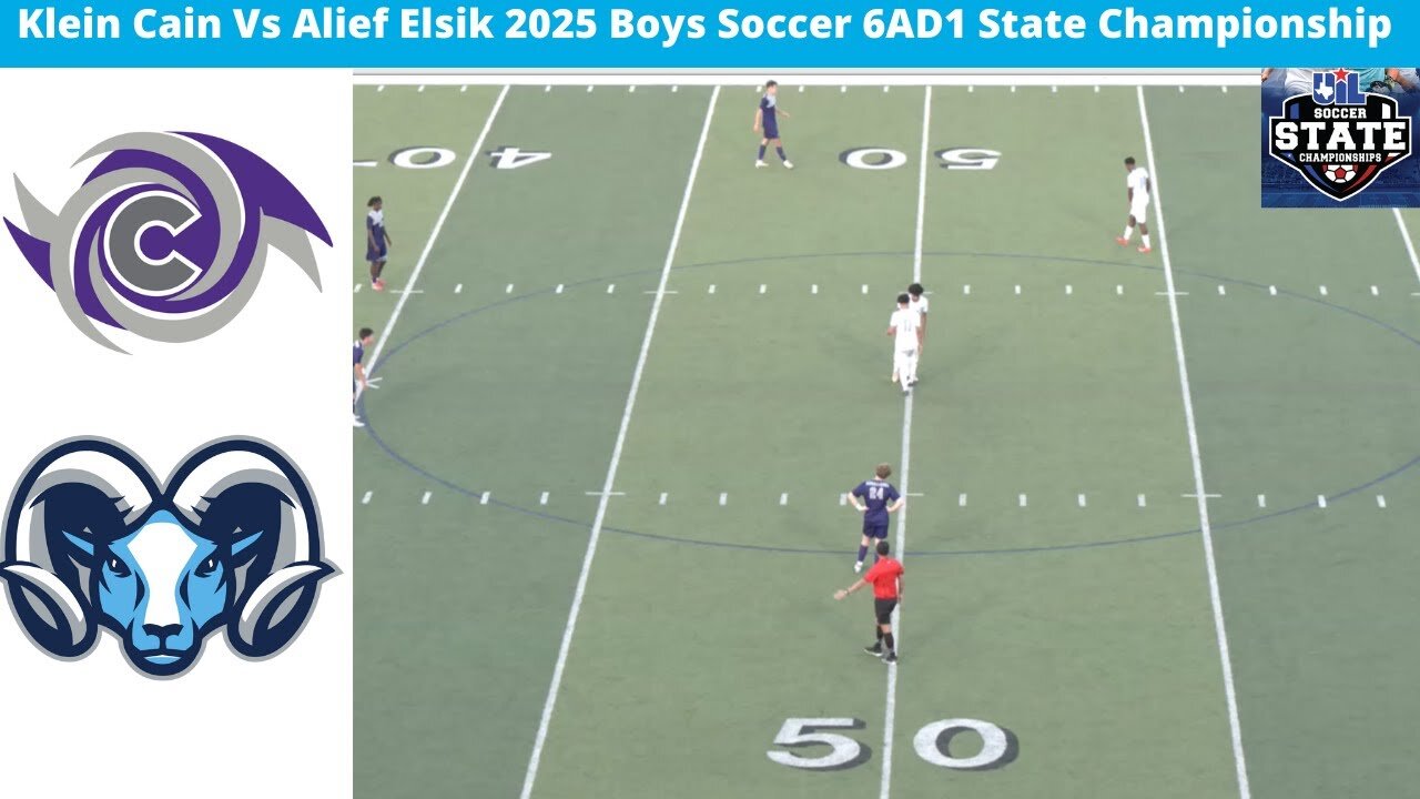 Klein Cain Vs Alief Elsik 6AD1 Boys Soccer 2025 State Championship