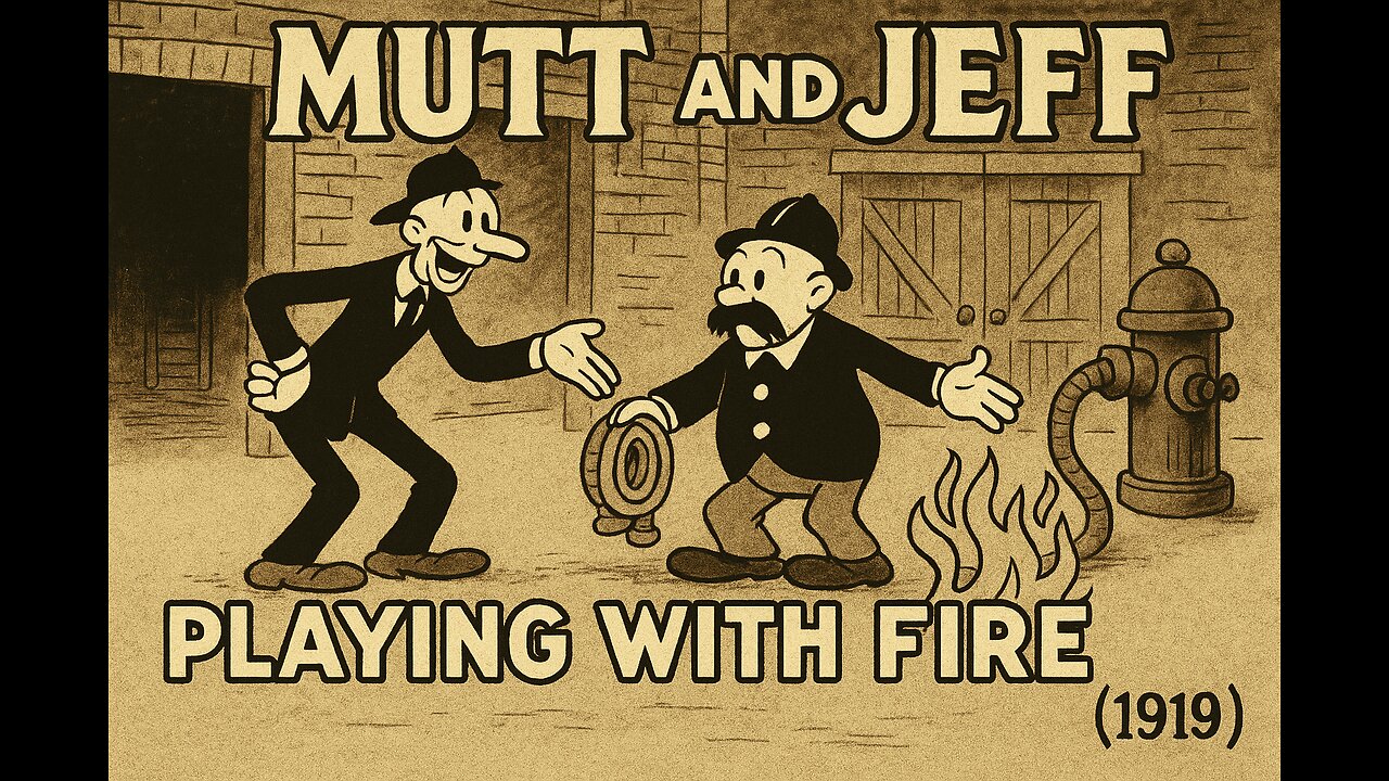 Mutt and Jeff – Playing with Fire (1919) | Classic Silent Cartoon Comedy