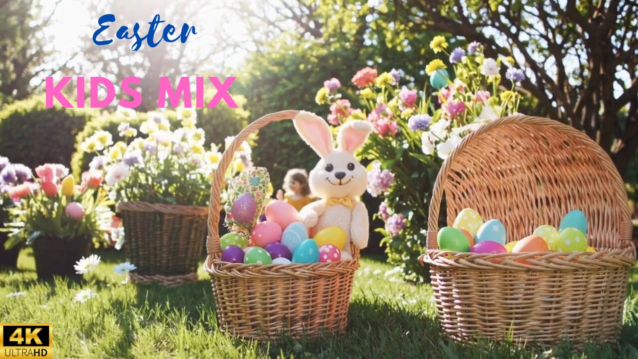 Easter Kids Mix | Cute Rabbits Playing in Spring Grass 🐣🌷Easter Chill Playlist