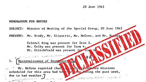 CIA, “Minutes of Meeting of the Special Group, 20 June 1963,”Secret, June 20, 1963 description of the main document