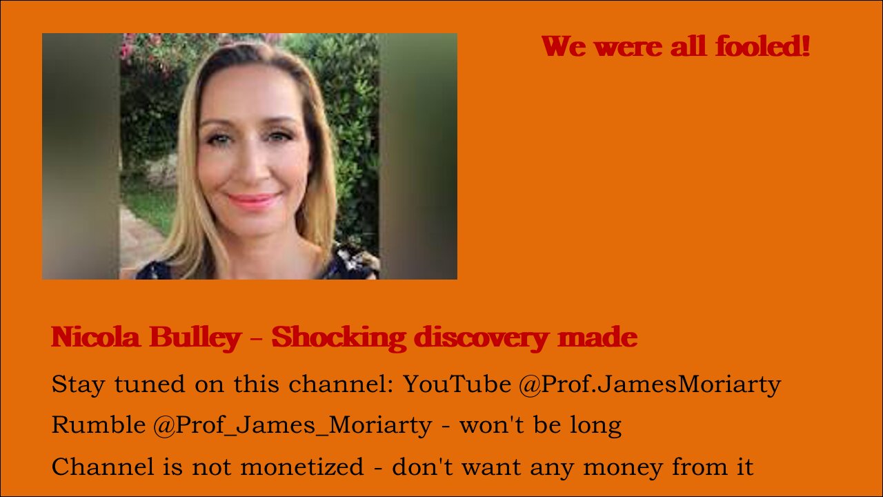 Nicola Bulley - Shocking Discovery Intro
