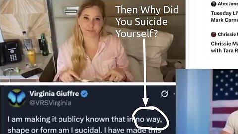 JP Exposes Virginia Giuffre being permanently silenced (Who Could Have Exposed Carney)