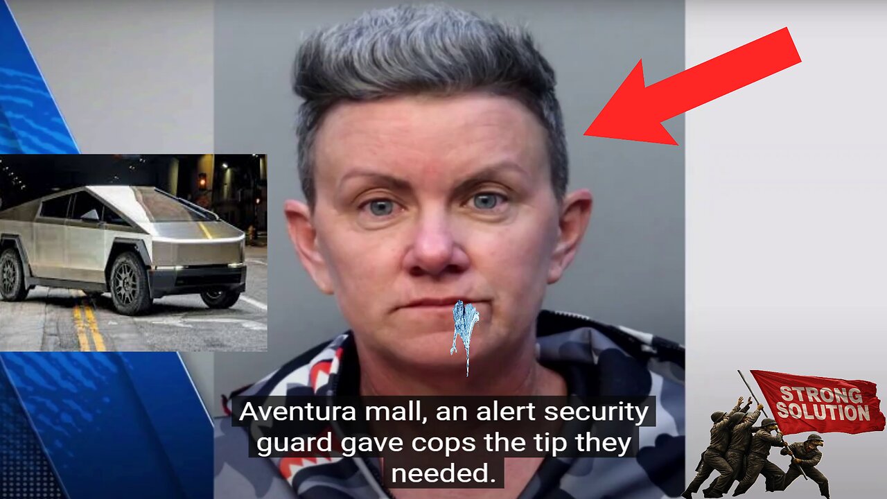 Crazy Libtard Spits & Spreads Chewed Gum ON Cybertruck