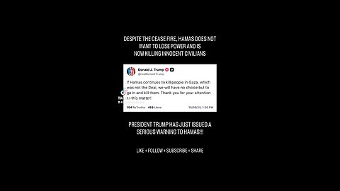 BREAKING: PRESIDENT TRUMP JUST ISSUED THIS WARNING