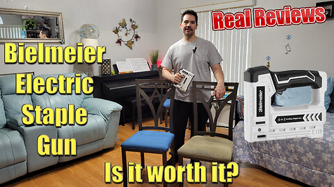 Bielmeier Electric Staple Gun + Recover a Chair + Unboxing and Real Review