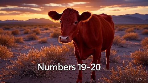 Numbers 19-20: Red Heifer Rites and the Waters of Wrath: Desert Defiance and Divine Decree