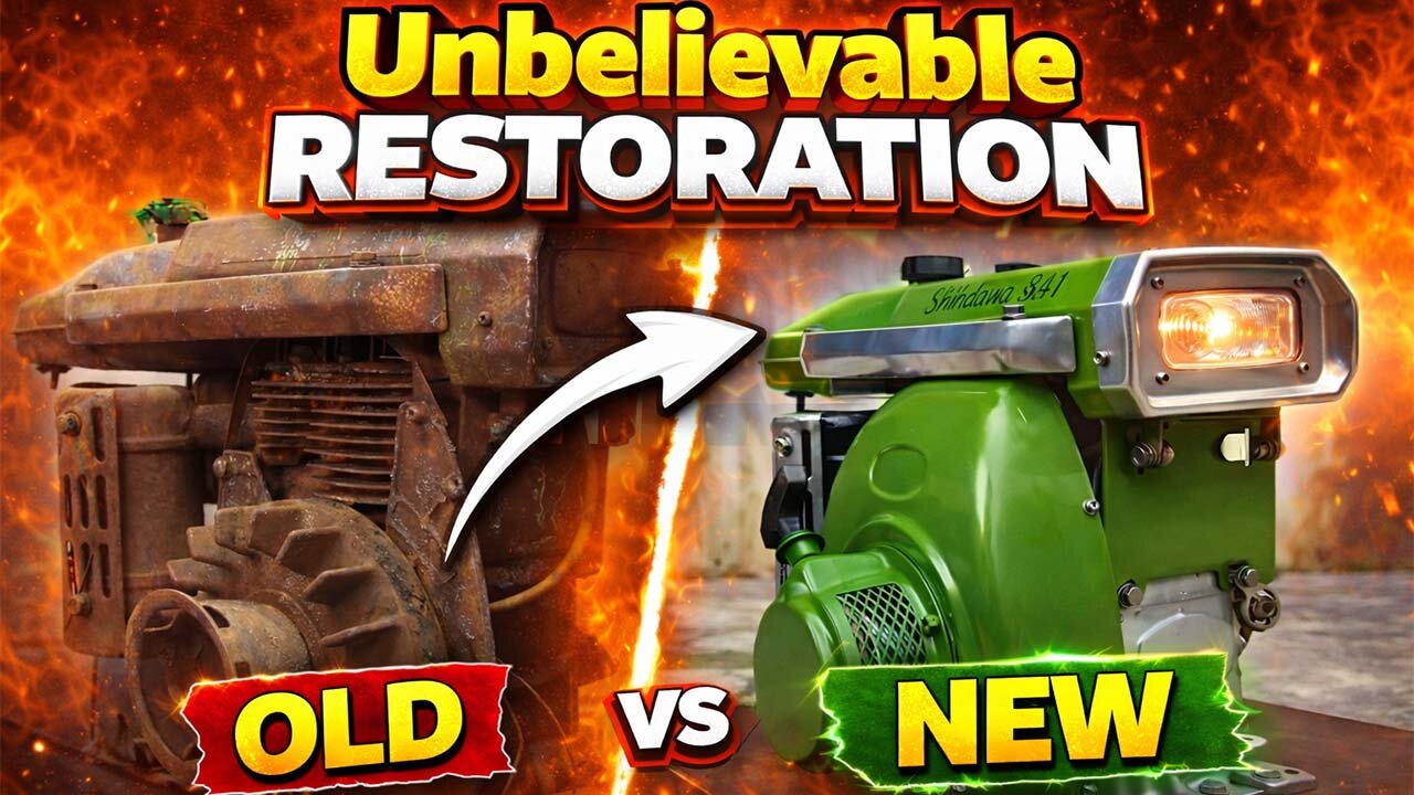 From Rust to Run! Unbelievable Diesel Engine Restoration