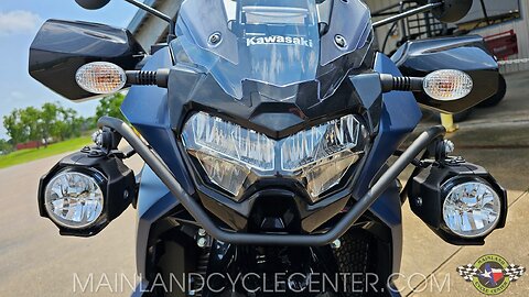 2024 KAWASAKI KLR 650 ADVENTURE IN BLUE WALK-AROUND