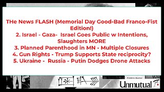 Liberty Conspiracy LIVE 5-26-25! Memorial, France Fist, Ukraine, Planned Parent