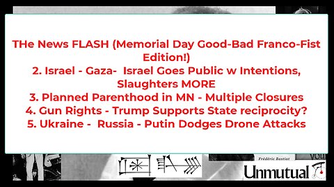 Liberty Conspiracy LIVE 5-26-25! Memorial, France Fist, Ukraine, Planned Parent
