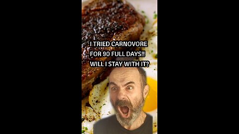 I tried carnivore for 90 days. did I stick with it?