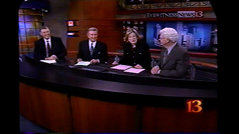 May 5, 2002 - WTHR 11PM News Reunites Lew Choate, Kim Hood, Bob Gregory & Don Hein