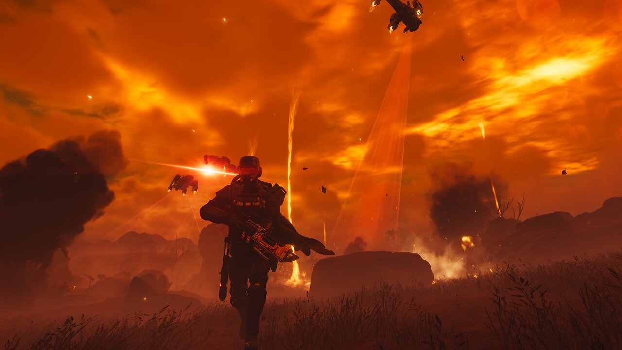Solo Helldivers 2 minimal HUD