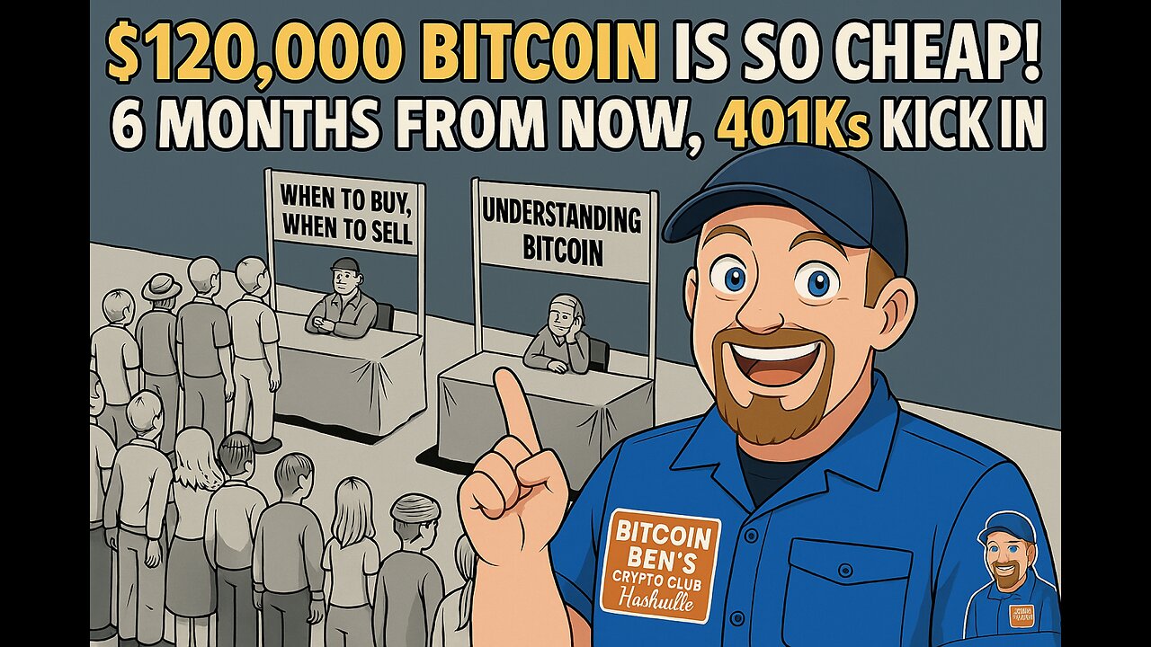 $120,000 BITCOIN IS SO CHEAP! 6 MONTHS FROM NOW, 401K’s KICK IN