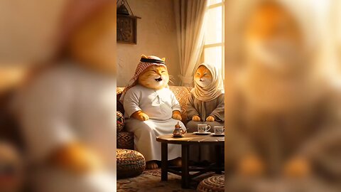 Cat in Arabic style