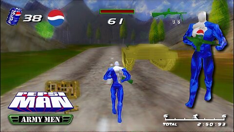 PEPSIMAN GAMEPLAY - Army Men Sarge's Heroes MOD - Dreamcast