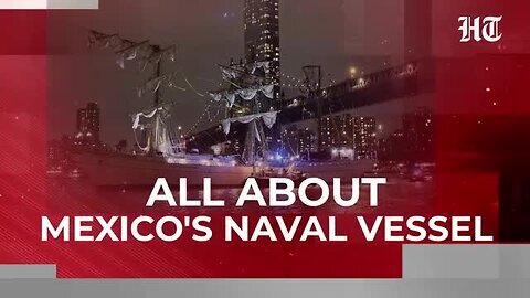 On_Cam__Mexico_Navy_Ship_Hits_Iconic_US_Bridge,_Scared_NYC_People_Start_Running__Brooklyn__New_York