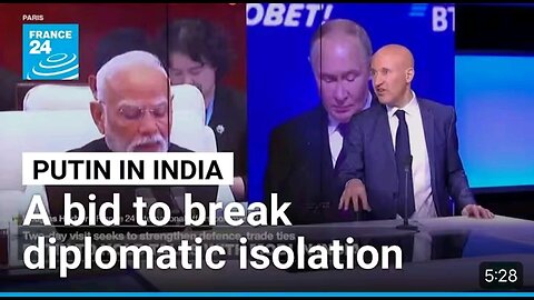 Putin's trip to India: a bid to break diplomatic isolation. FRANCE 24 English #newd