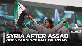 With flags and fireworks, Syrians celebrate one year since fall of al-Assad