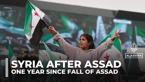 With flags and fireworks, Syrians celebrate one year since fall of al-Assad
