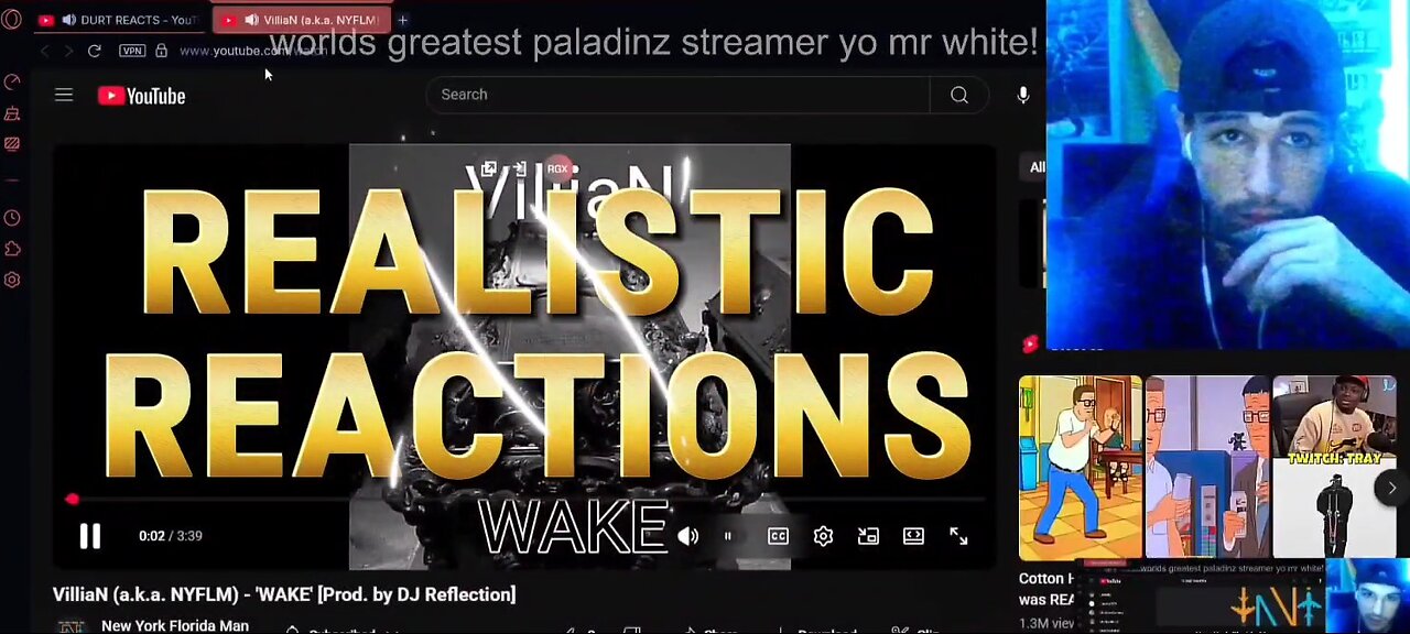 Realistic Reactions (Music Edition): Durt Dangle REACTS to 'Wake' by VilliaN (aka NYFLM)