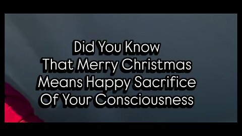 SACRIFICING YOUR CONSCIOUSNESS