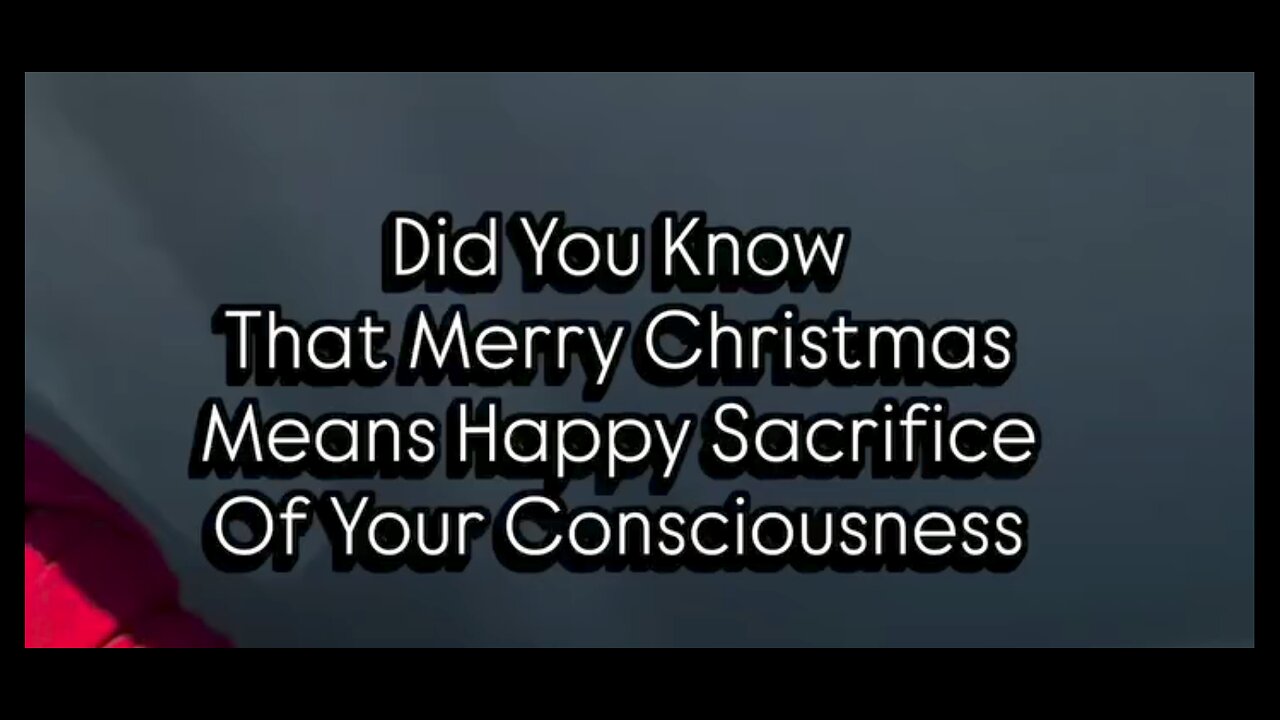 SACRIFICING YOUR CONSCIOUSNESS