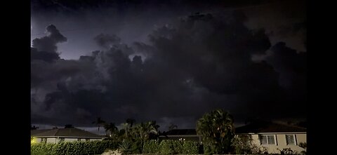 Electric Night Storm Over Gulf! | 4K
