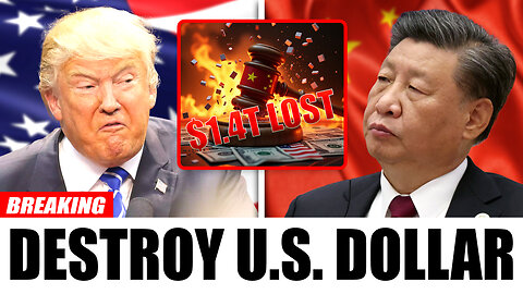 1.4 TRILLION LOST! Trump PANICS as China Just Cancels U.S Dollar Payments Over Trump Tariffs
