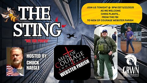 The Sting welcomes Chris Plants from THE FBI to Men of Courage, WEBSTER PARRISH