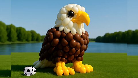 The mascot vibrato assistant dog placed on the football field is popular co-produced and creative