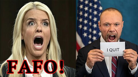 Pam Bondi FINDS OUT as Dan Bongino DROPS A BOMBSHELL over Epstein List! FAFO!