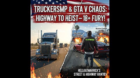 TruckersMP Cruising & GTA V Chaos with Buster Crew: Afternoon Haul & Heist!"